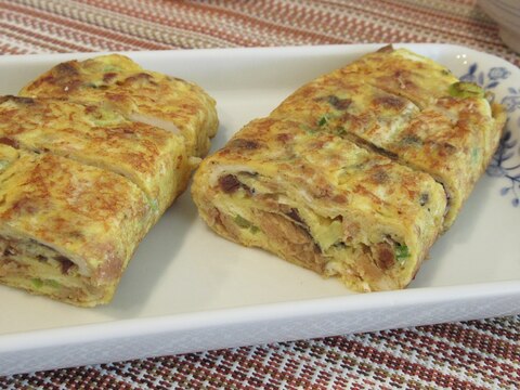 サバ缶を使って！厚焼きたまご